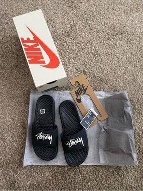 Nike x Stüssy Slides, NIB